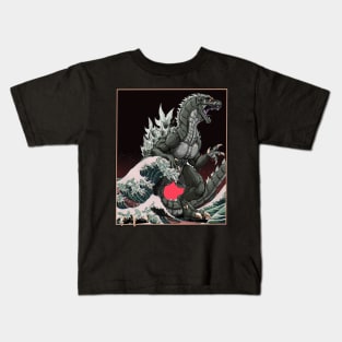 Gojira In Japan Wave Kids T-Shirt